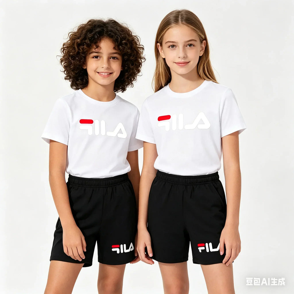 2-13Y Kids Spring & Autumn Casual Cartoon & Letter Print 2-Piece Set Hoodie & Jogging Pants Tracksuit Outfits for Boys & Girls