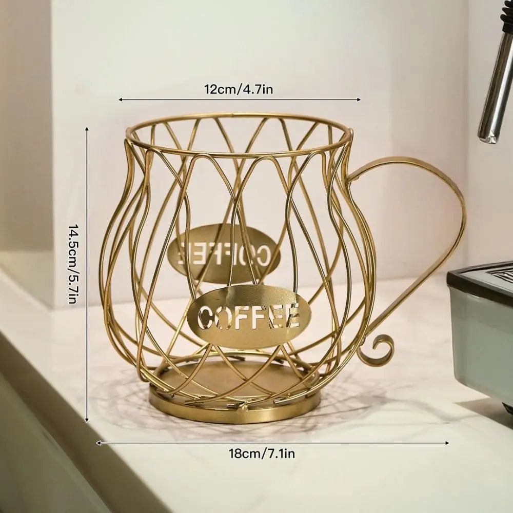 High Quality Large Capacity Coffee Pod Holder Coffee Pod Storage Cup Coffee Capsule Holder Home Decoration Irregular Shape