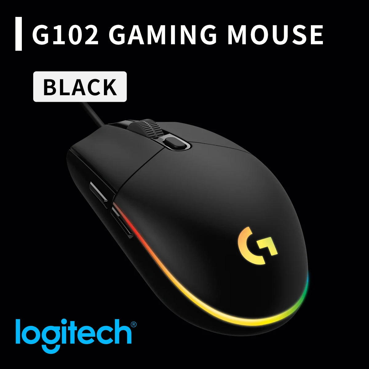 The G102/G203 with LIGHTSYNC lighting effect, featuring a resolution of 8000 DPI, offers smooth and responsive gaming experience