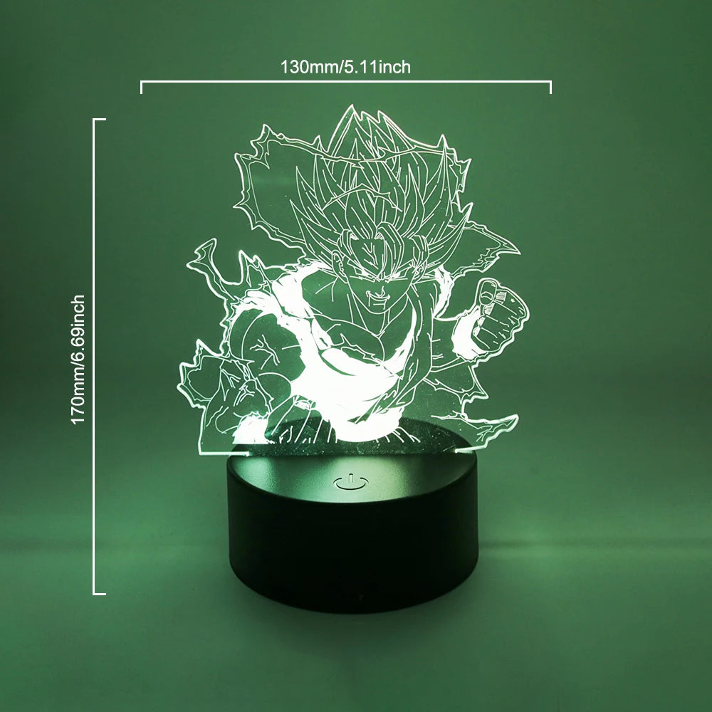 Gaming Room Lamp Anime Goku Night Light Luces Led Lights For Bedroom Home Decoration Usb Small Rgb Lighting Xmas Birthday Gifts