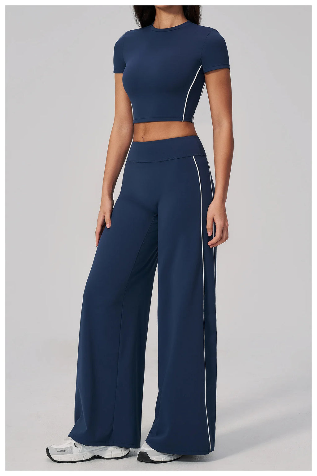 2PCS Yoga Set Women Tracksuit Sports Outfit Gym Set Running Workout Clothes Short Sleeves Sports Bra Athletic Wear Yoga Clothing