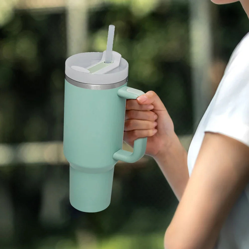 40Oz for Stanley  Tumbler Lid for Stanley Cup Lid Water Bottle Cover Splash Spill Proof Straw Lid for Stanley Cup Accessories