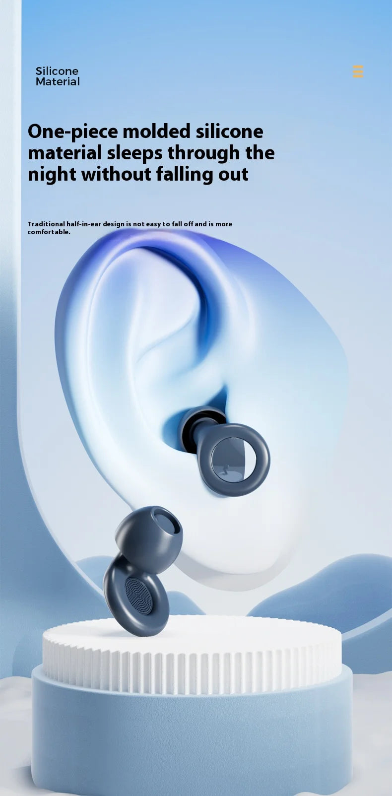 EASYBUDS Sound Insulation And Noise Prevention Earplugs Noise Reduction Sleep Products Deep Sleep Earplugs Silent Earplugs