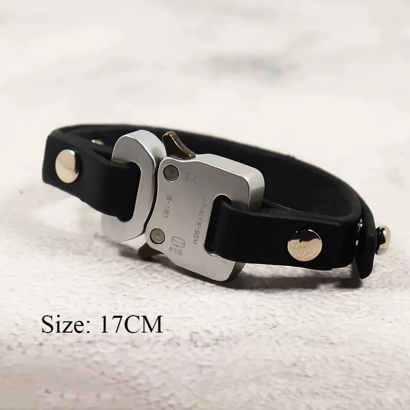 Unisex Street Fashion Trend 1017 ALYX 9SM Functional Bracelet Gift Box Packaging Open Buckle Men Women ALYX Accessories
