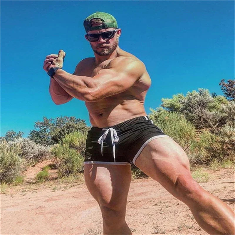 Mens Shorts Jogging Fitness Workout Bodybuilding running sports shorts Male Breathable ultra-short Mesh Shorts men Sweatpants