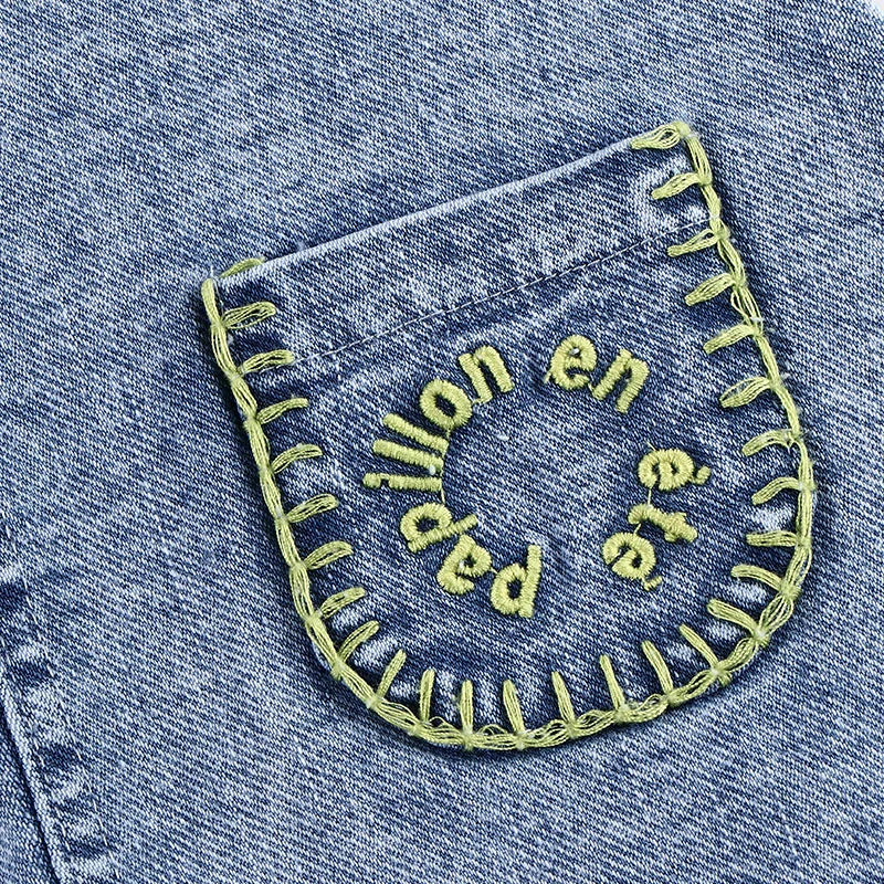 6m-12t 2024 New Summer Spring Denim Famliy Clothing Set Girls Suspender Dress Skirt Baby Sleeveless Romper Overall Boys Shirt