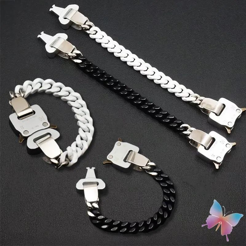Unisex Street Fashion Trend 1017 ALYX 9SM Functional Bracelet Gift Box Packaging Open Buckle Men Women ALYX Accessories