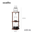 Manual Cold Brewer Glass Drip Coffee Ice Drip Pot 400/600ML Brew Ice Tea Coffee Maker Ice Drip Pot
