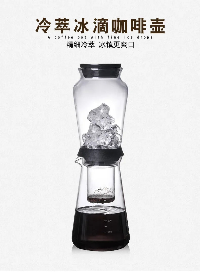 Glass Cold Brew Coffee Maker Ice Ball Coffee and Tea Tools Cooking Machines Makers Machine Brewer Accessories Drip Set Distilled