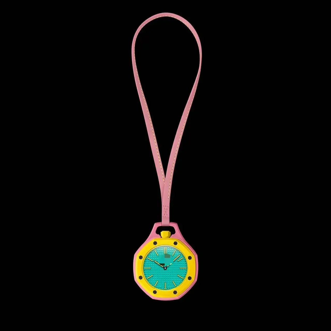 2026 New AP Collaboration Pocket Watch Fashion Quartz Wristwatch Waterproof Leather Strap Pendant Hanging Watch