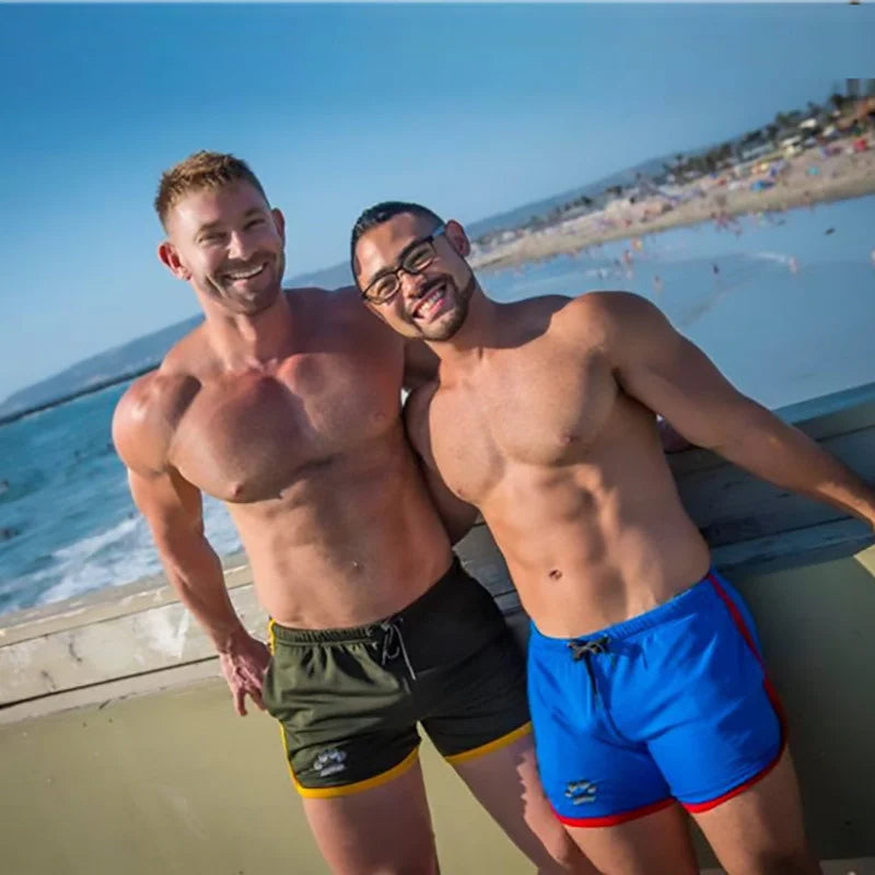 Mens Shorts Jogging Fitness Workout Bodybuilding running sports shorts Male Breathable ultra-short Mesh Shorts men Sweatpants