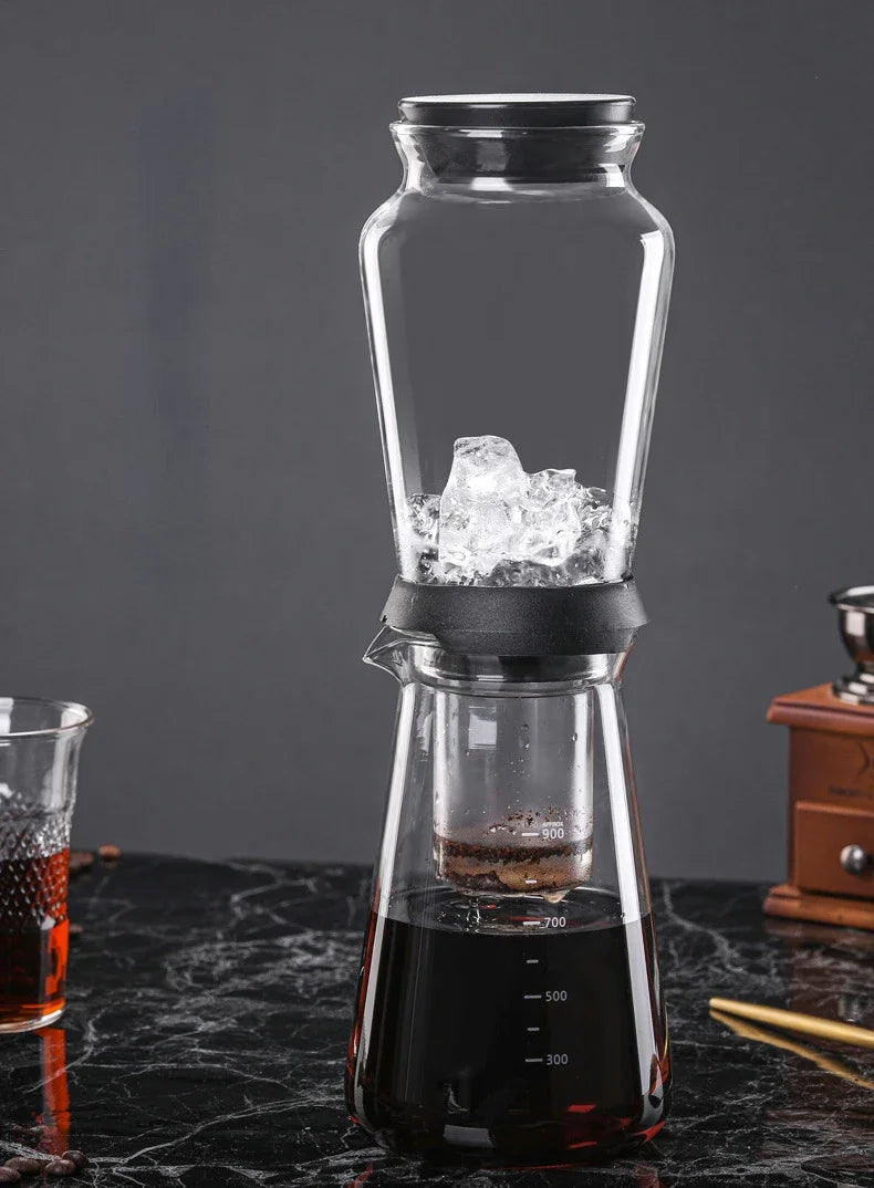 Glass Cold Brew Coffee Maker Ice Ball Coffee and Tea Tools Cooking Machines Makers Machine Brewer Accessories Drip Set Distilled