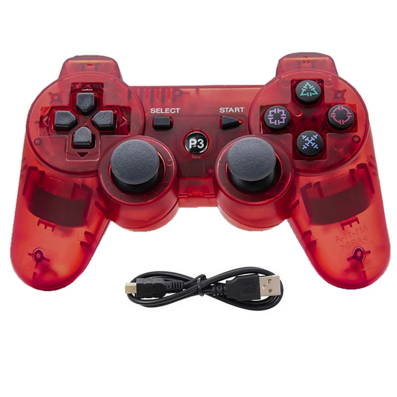 Game Controller For Playstation 3 PS3 Consoles PC/Android TVs /Game Boxe,W/Upcraded Joysticks 6-aix Gryo Dual Vibration Gamepads