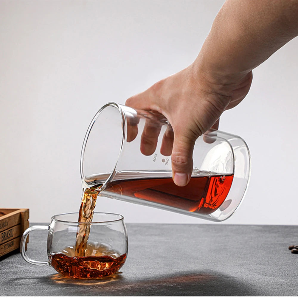 Glass Cold Brew Coffee Pot Glass Coffee Tools Double Layer Ice Drip Hand Brew Coffee Pot Set Barista Accessories