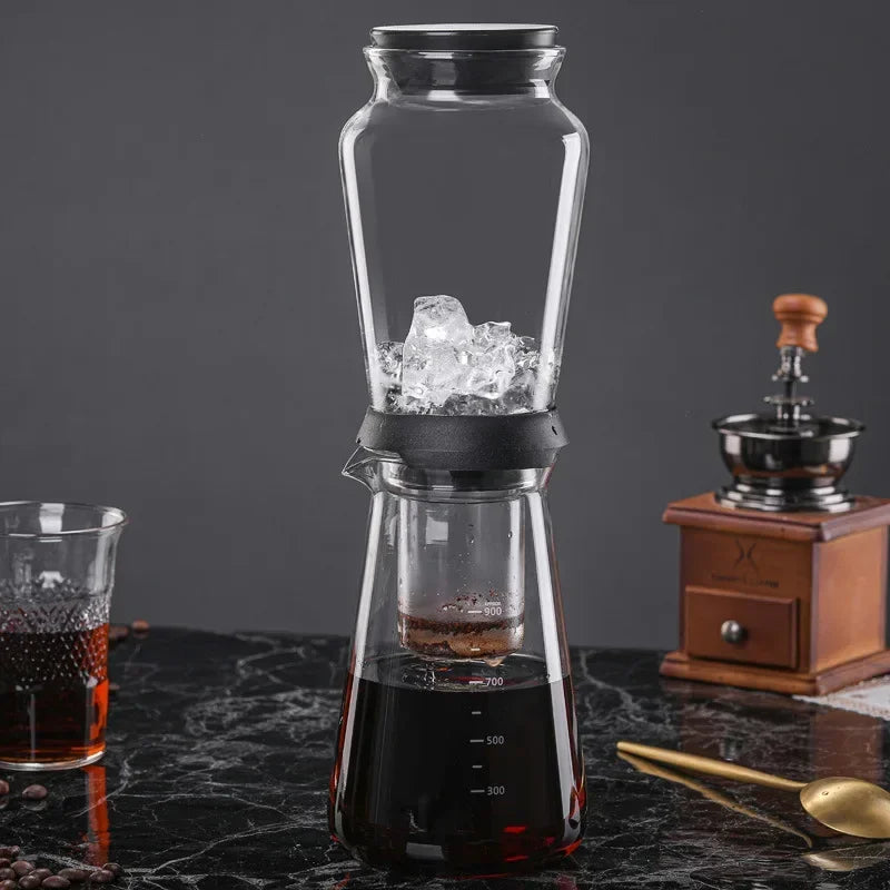 Glass Cold Brew Coffee Maker Ice Ball Coffee and Tea Tools Cooking Machines Makers Machine Brewer Accessories Drip Set Distilled