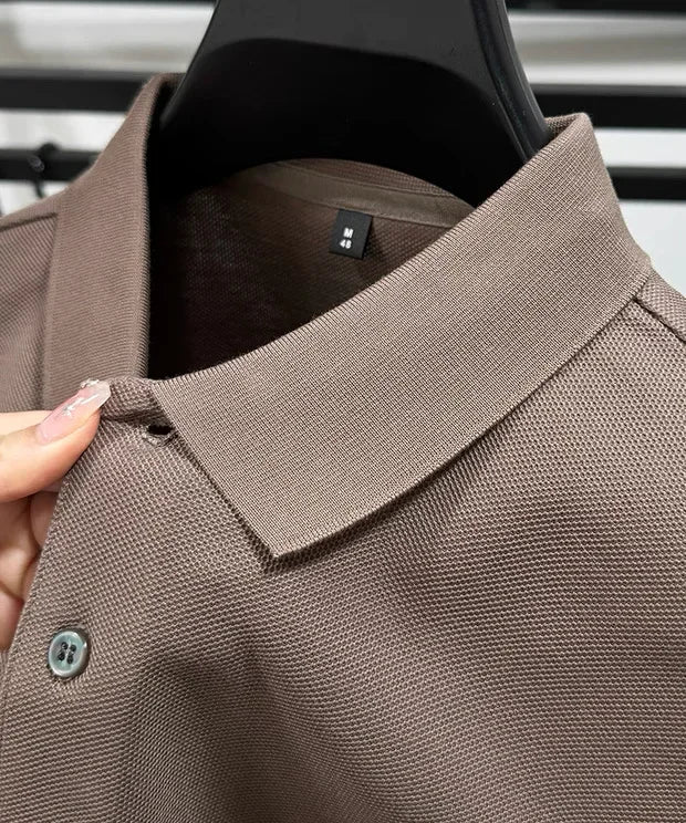 100% pure cotton high-end brand men's short sleeve polo shirt 2026 summer luxury fashion pony embroidery golf top casual T-shirt