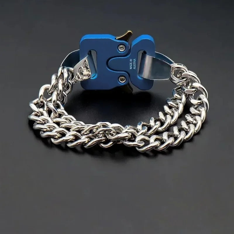 Unisex Street Fashion Trend 1017 ALYX 9SM Functional Bracelet Gift Box Packaging Open Buckle Men Women ALYX Accessories
