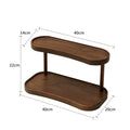 2 Tier Makeup Organizer for Vanity Bamboo Wooden Cup Holder for Coffee Bar Mug Display Rack for Counter Kitchen Storage Shelf