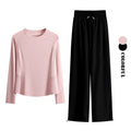 DRUR Women's Tracksuit For Running Yoga With 2 Piece Loose Sweatshirts and High Waist Pants Outfits Sweat Sets Gym Clothes 2026
