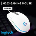 The G102/G203 with LIGHTSYNC lighting effect, featuring a resolution of 8000 DPI, offers smooth and responsive gaming experience