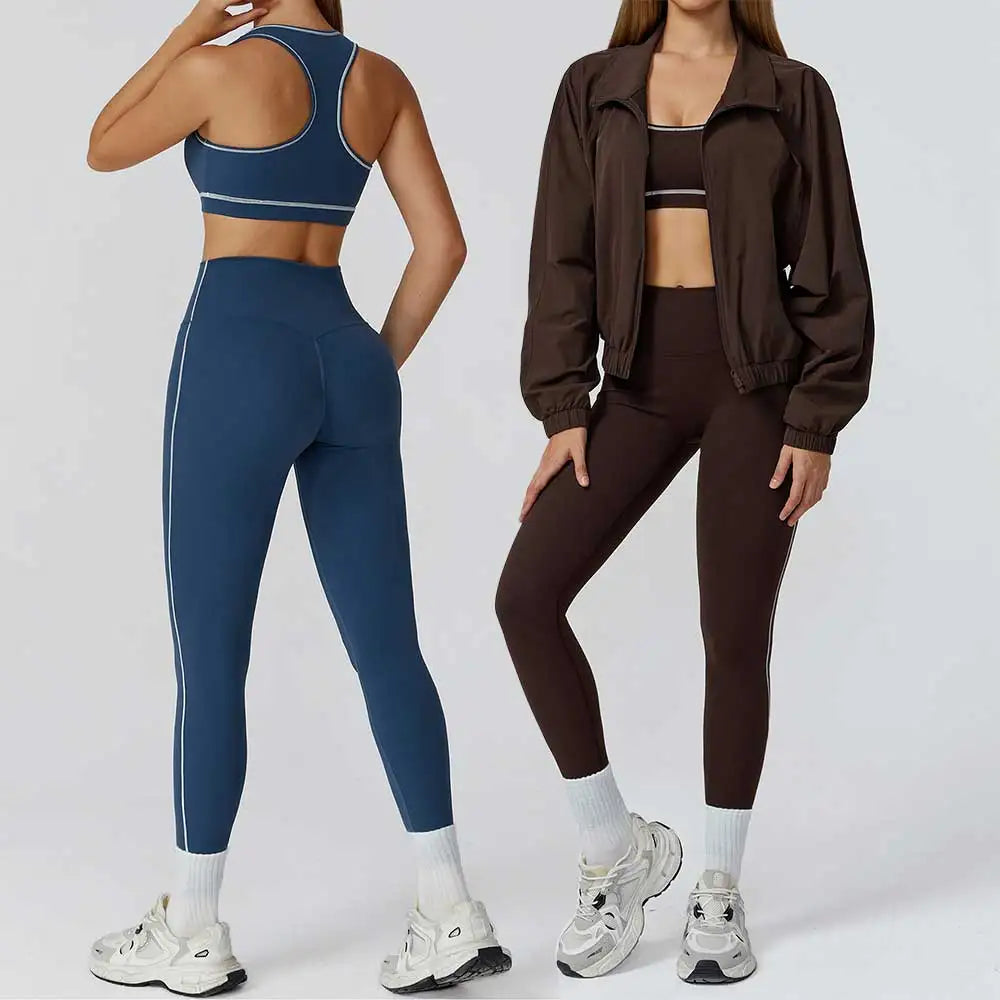 2/3 Piece Gym Fitness Suit Yoga Set Gym Sportswear Women Yoga Suits Sandal Fitness Set Sandals Sports Bra Gym Mesh Yoga Top