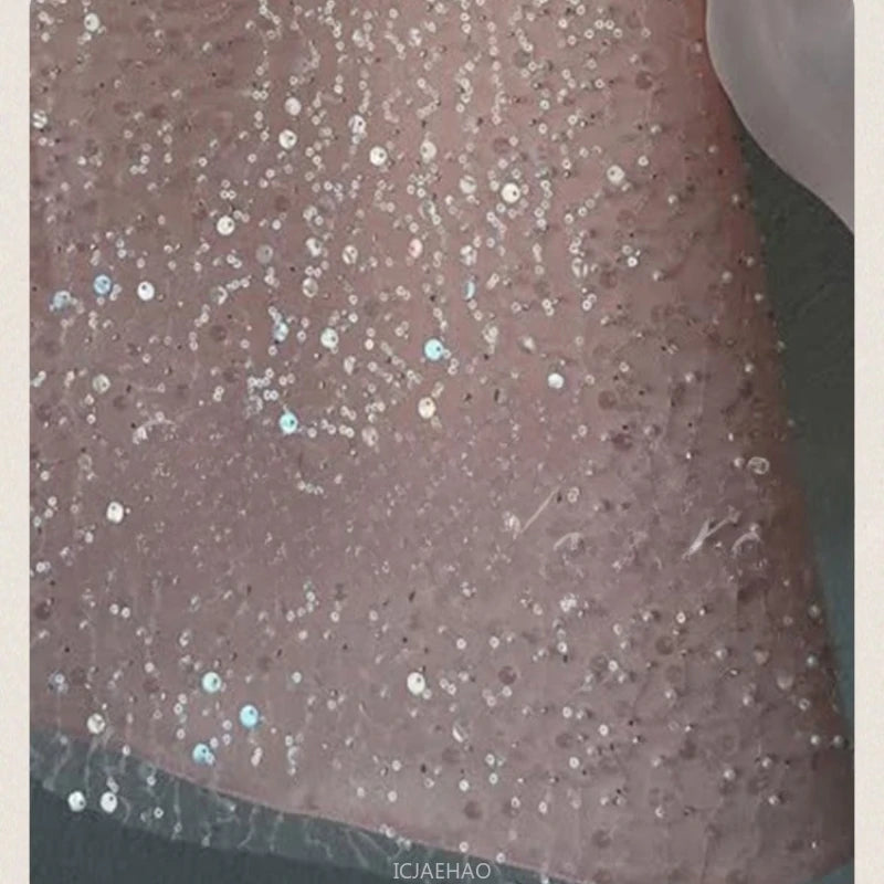 Teen Girl Clothes 2025 New Glitter Kids Girls Princess Gown Piano Recital Sweet Party Outfit Toddler Formal Wear Costume Vestido