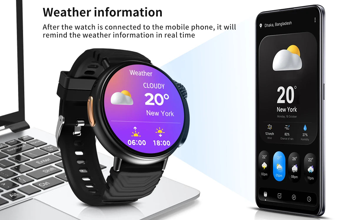1.52'' HD Display Smart Watch Ultra With Sport Fitness Tracker with Health Tracking,Waterproof,120+ Sport modes for Women men