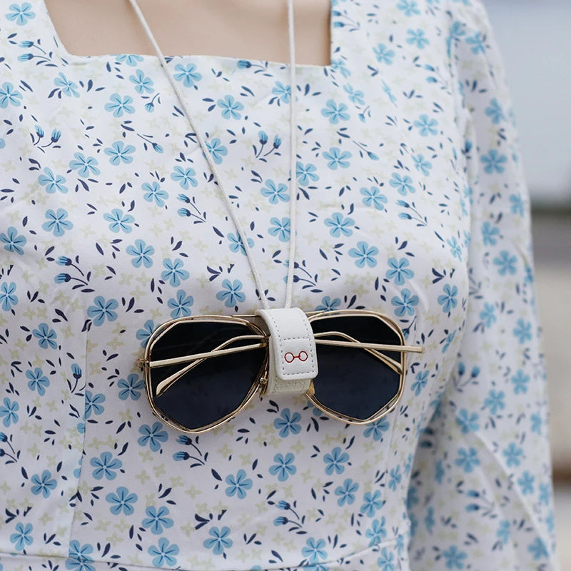 Unisex Adjustable Microfiber Leather Eyewear Retainer, Portable Neck Cord Rope, Convenient Sunglasses Holder.