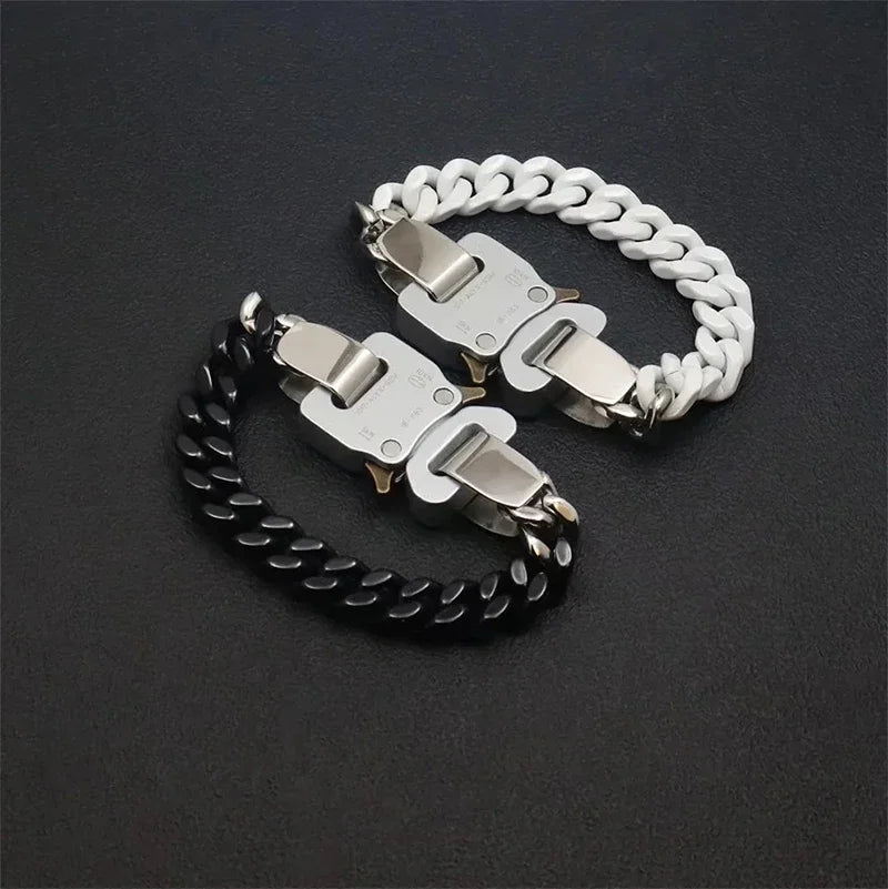 Unisex Street Fashion Trend 1017 ALYX 9SM Functional Bracelet Gift Box Packaging Open Buckle Men Women ALYX Accessories