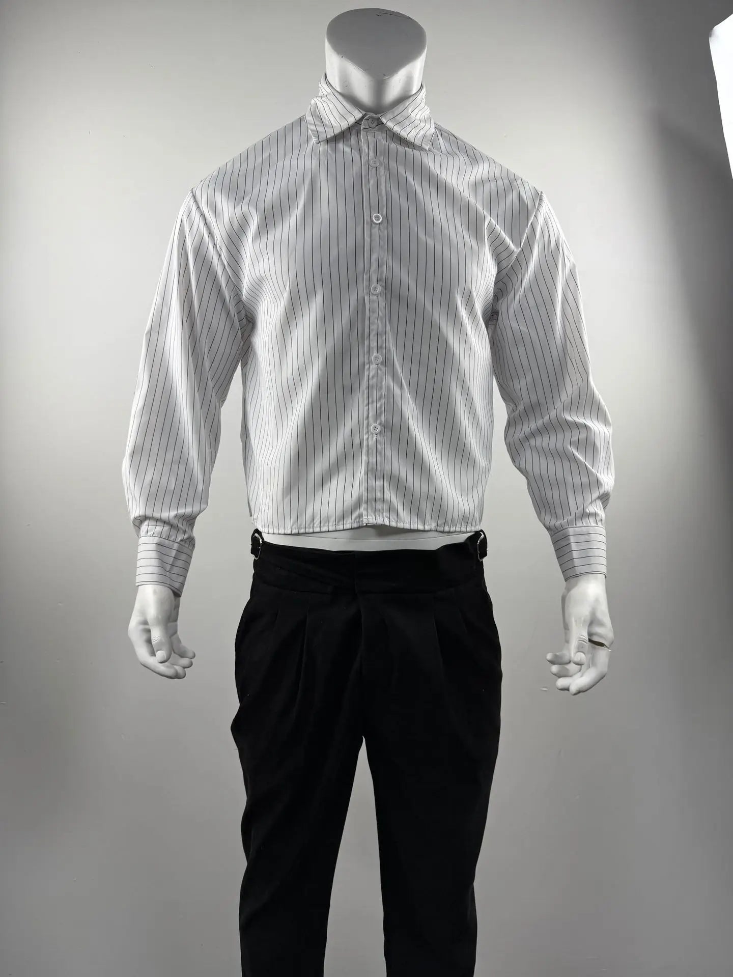 New British Retro Men Striped Shirts Trendy Loose Lapel Long Sleeve Cardigan Tops Autumn Leisure High Quality Basic Blouse S-2XL