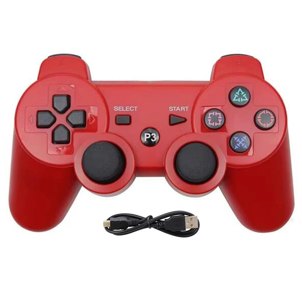 Game Controller For Playstation 3 PS3 Consoles PC/Android TVs /Game Boxe,W/Upcraded Joysticks 6-aix Gryo Dual Vibration Gamepads