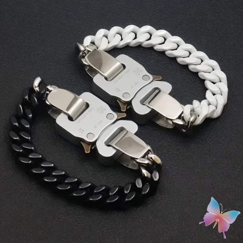 Unisex Street Fashion Trend 1017 ALYX 9SM Functional Bracelet Gift Box Packaging Open Buckle Men Women ALYX Accessories