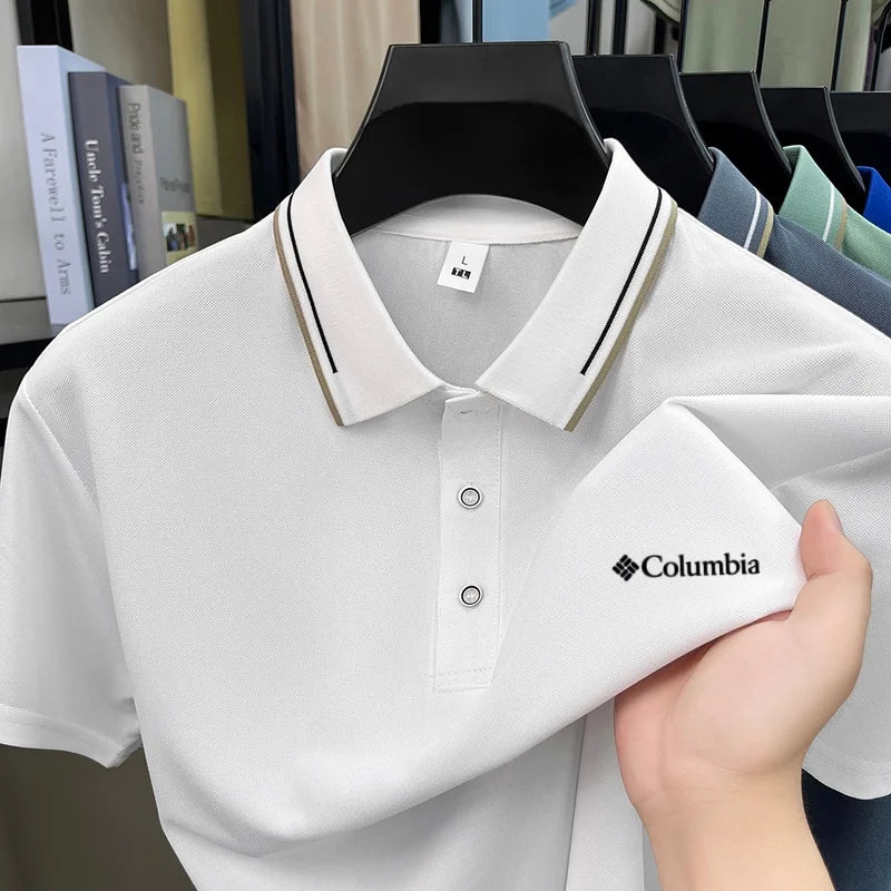 High end brand 2026 hot selling new classic letter embroidered breathable polo shirt fashionable men comfortable casual shorttop