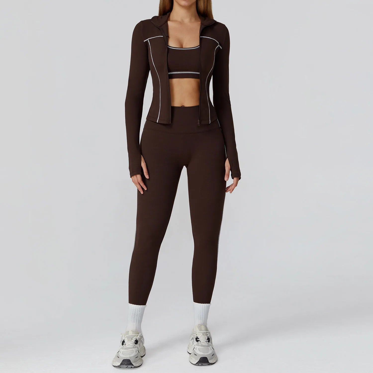 2/3 Piece Gym Fitness Suit Yoga Set Gym Sportswear Women Yoga Suits Sandal Fitness Set Sandals Sports Bra Gym Mesh Yoga Top