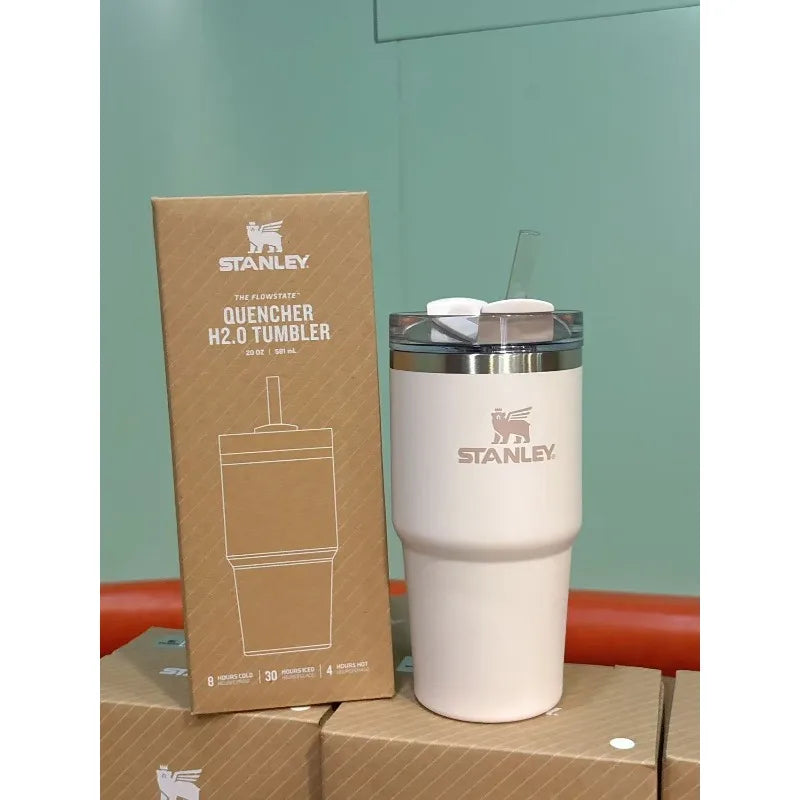 STANLEY ADVENTURE H2.0 20oz Scene Thermal Tumbler Wide Mouth Easy Clean Insulated Water Bottle Lightweight For Mountaineering