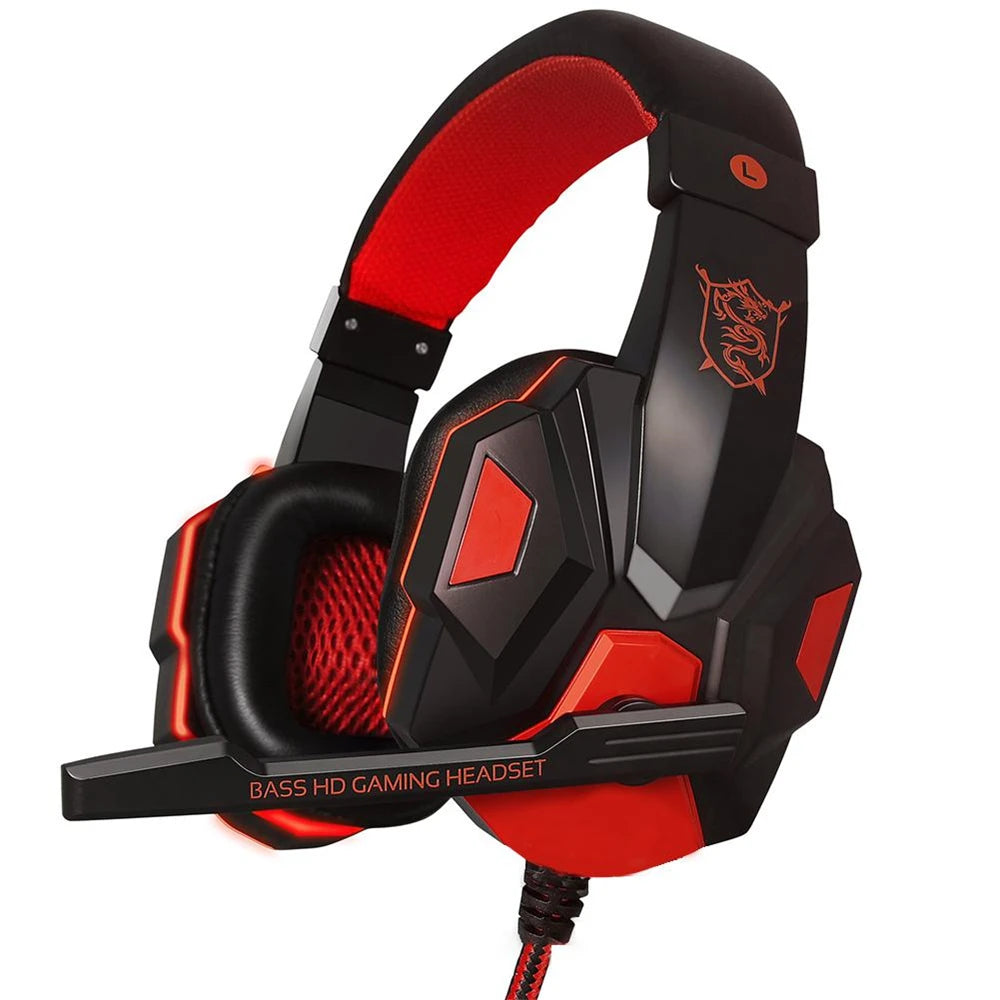 3.5mm Gaming Wired Gaming Headphones With 120° Adjustable HD Microphone For Computer PS4 PS5 Xbox Bass Stereo PC Gaming Headset