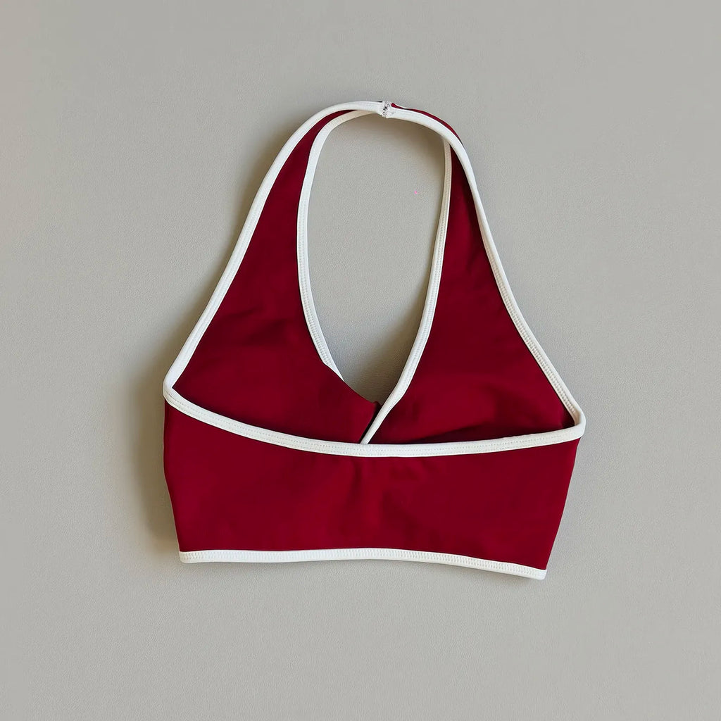 Seamless Yoga Suit Set with Peach Butt Halter Neck Push-Up Sports Bra High Waist Leggings Hip Lifting Control Fitness Outfit