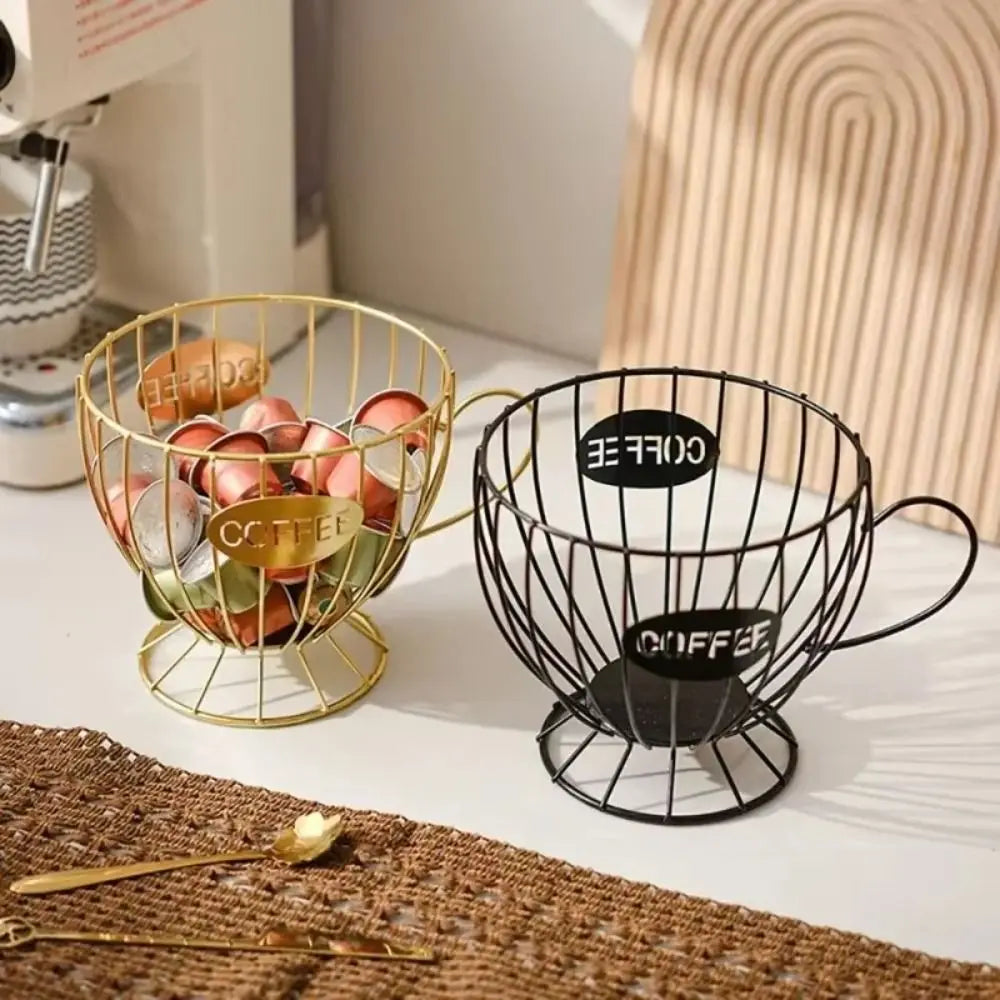 High Quality Large Capacity Coffee Pod Holder Coffee Pod Storage Cup Coffee Capsule Holder Home Decoration Irregular Shape