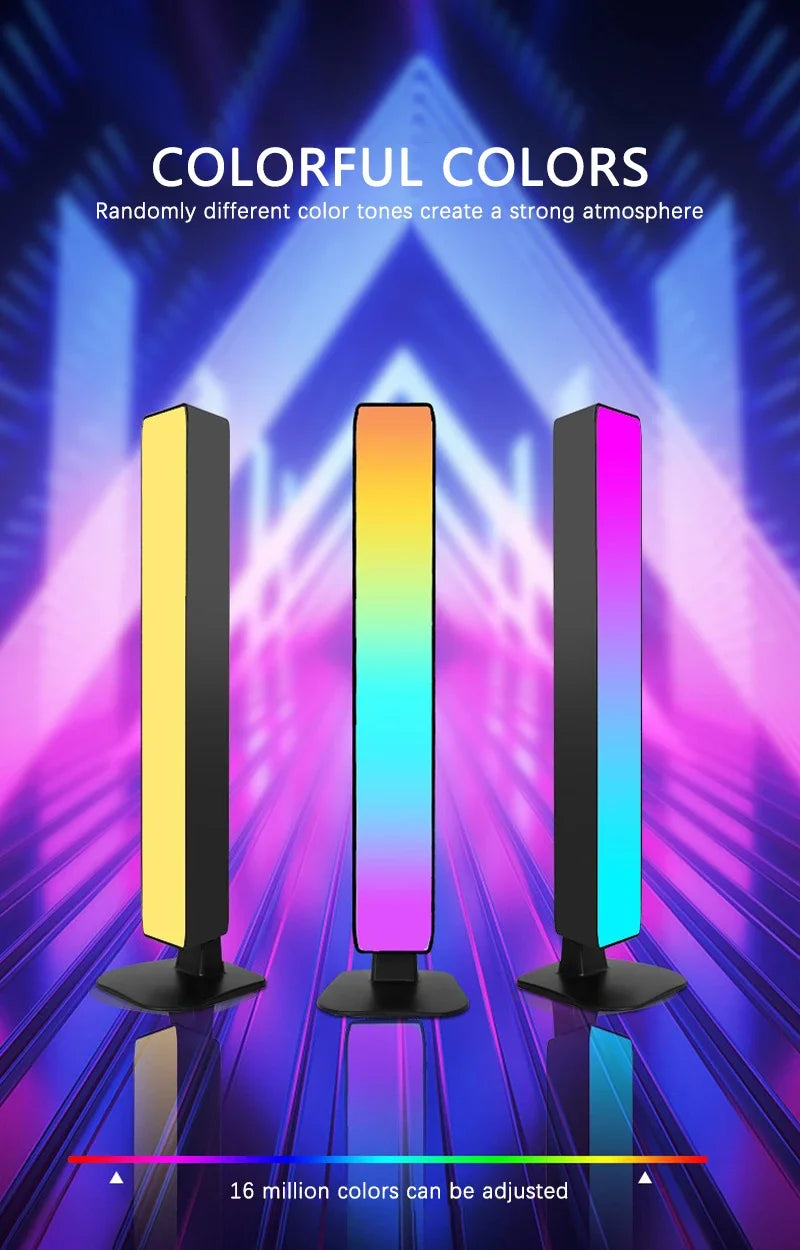 Smart RGB Esports Light Wifi Tuya Music Rhythm Sound Pickup Car Atmosphere Light Festival Gaming Room Desktop Decor Lamp