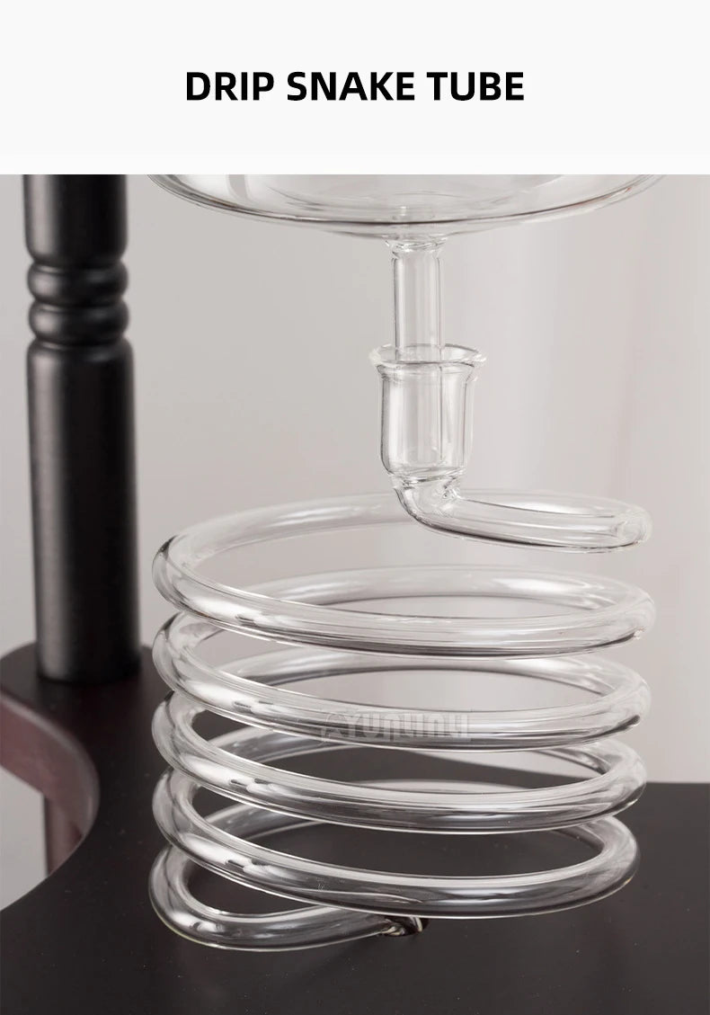 25 Cup Cold Brew Coffee Maker, Commercial & Home Use Glass Iced Tea Maker with Dripper