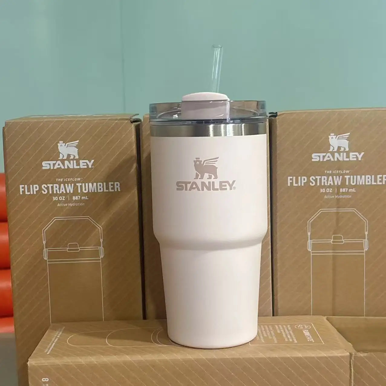 STANLEY ADVENTURE H2.0 20oz Scene Thermal Tumbler Wide Mouth Easy Clean Insulated Water Bottle Lightweight For Mountaineering