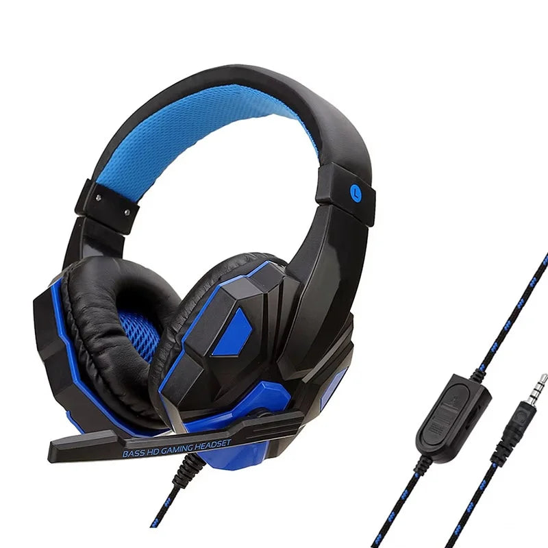 3.5mm Gaming Wired Gaming Headphones With 120° Adjustable HD Microphone For Computer PS4 PS5 Xbox Bass Stereo PC Gaming Headset