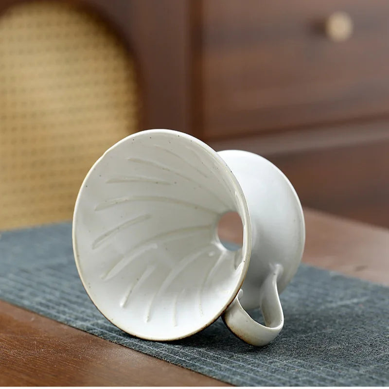 Ceramic V60 Coffee Dripper Funnel Large Capacity Sharing Pot Hand Pour Tool