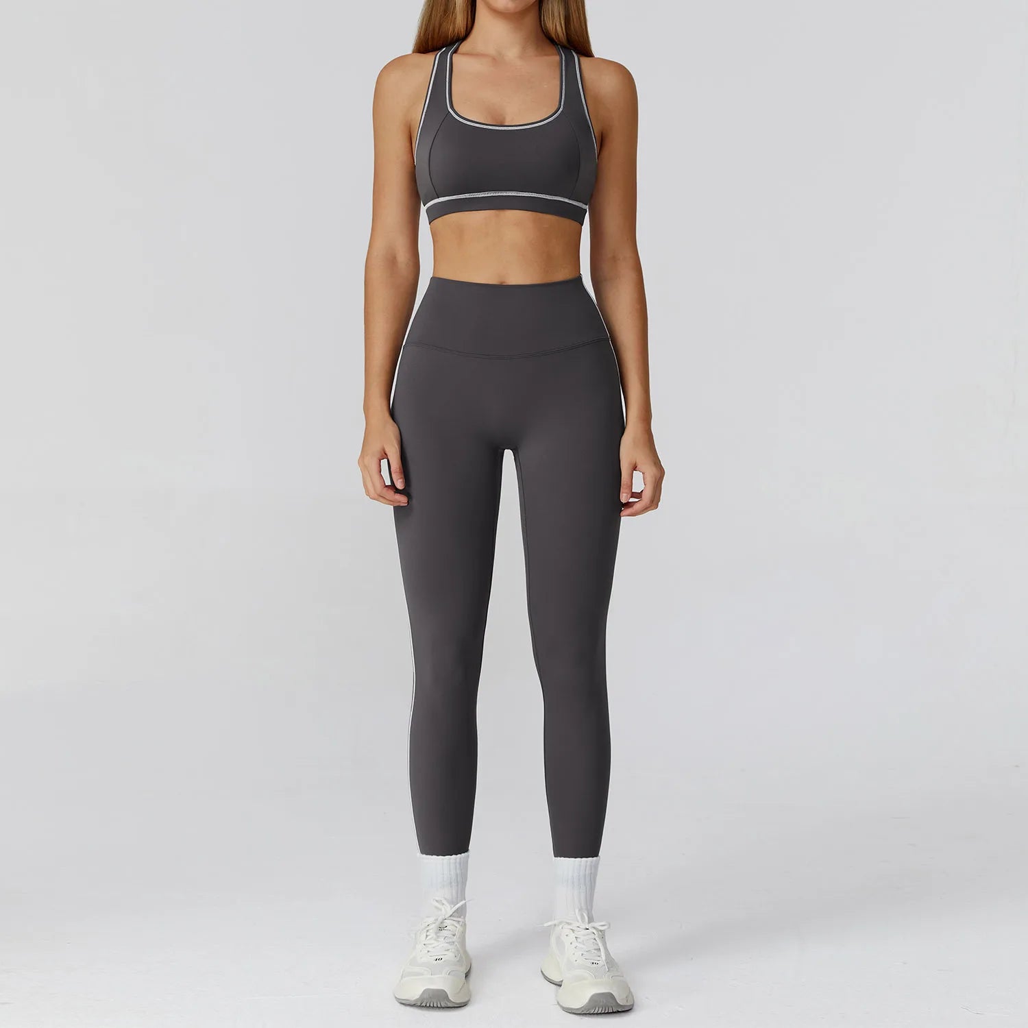 2/3 Piece Gym Fitness Suit Yoga Set Gym Sportswear Women Yoga Suits Sandal Fitness Set Sandals Sports Bra Gym Mesh Yoga Top