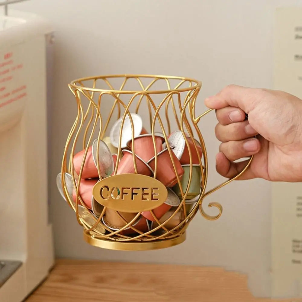 High Quality Large Capacity Coffee Pod Holder Coffee Pod Storage Cup Coffee Capsule Holder Home Decoration Irregular Shape