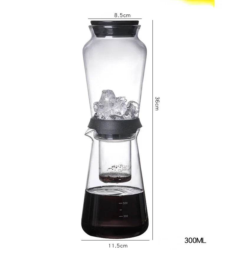 Glass Cold Brew Coffee Maker Ice Ball Coffee and Tea Tools Cooking Machines Makers Machine Brewer Accessories Drip Set Distilled
