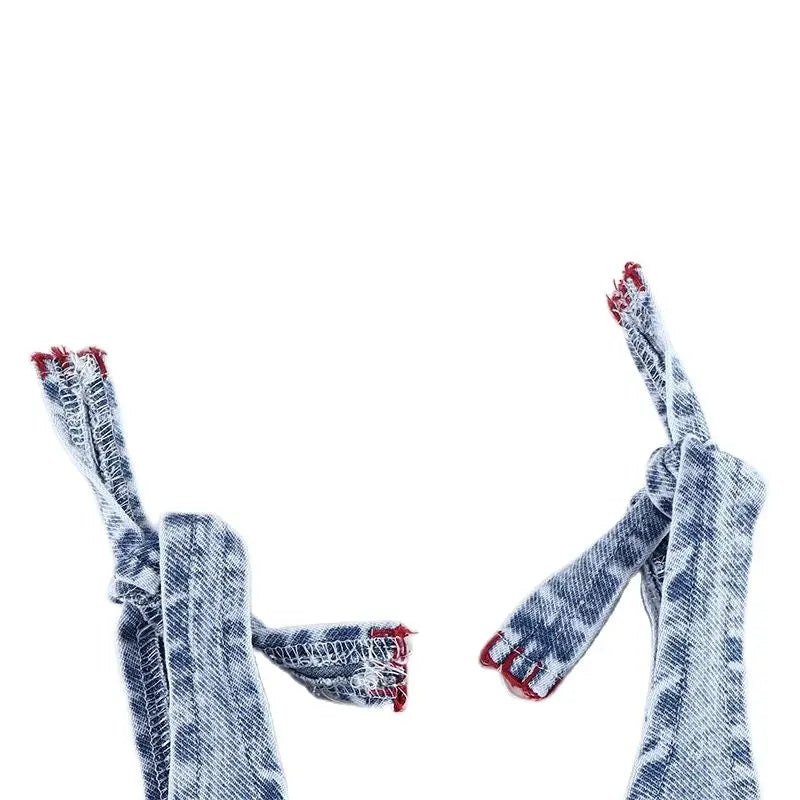 6m-12t 2024 New Summer Spring Denim Famliy Clothing Set Girls Suspender Dress Skirt Baby Sleeveless Romper Overall Boys Shirt
