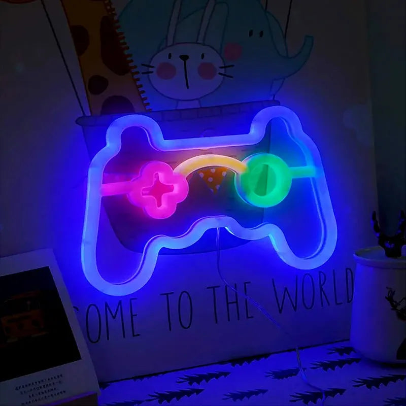 Neon Lights, LED Lights, Gaming Controller Ambient Lights, USB/Battery-Powered, for Holidays, Living Rooms, and Home Decor