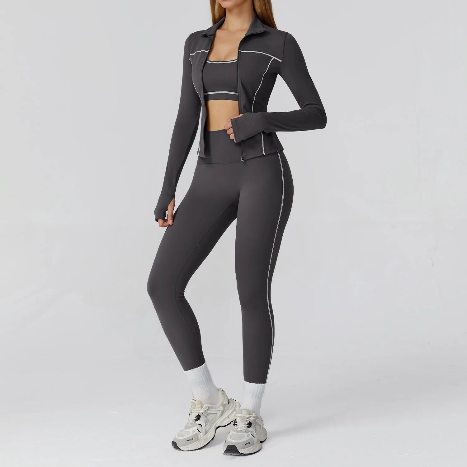 2/3 Piece Gym Fitness Suit Yoga Set Gym Sportswear Women Yoga Suits Sandal Fitness Set Sandals Sports Bra Gym Mesh Yoga Top