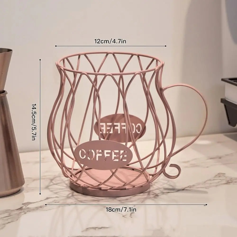 High Quality Large Capacity Coffee Pod Holder Coffee Pod Storage Cup Coffee Capsule Holder Home Decoration Irregular Shape